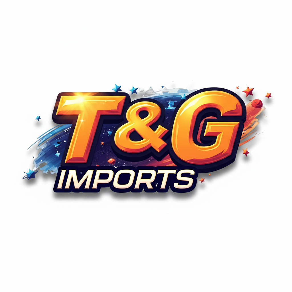 Logo T&G Imports - Colorido (Fundo Escuro)