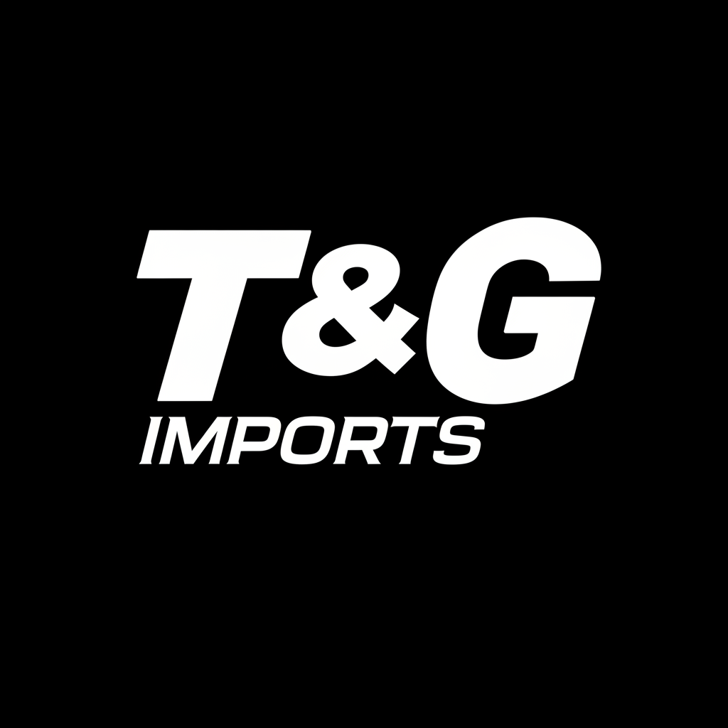 Logo T&G Imports - Monocromático Preto