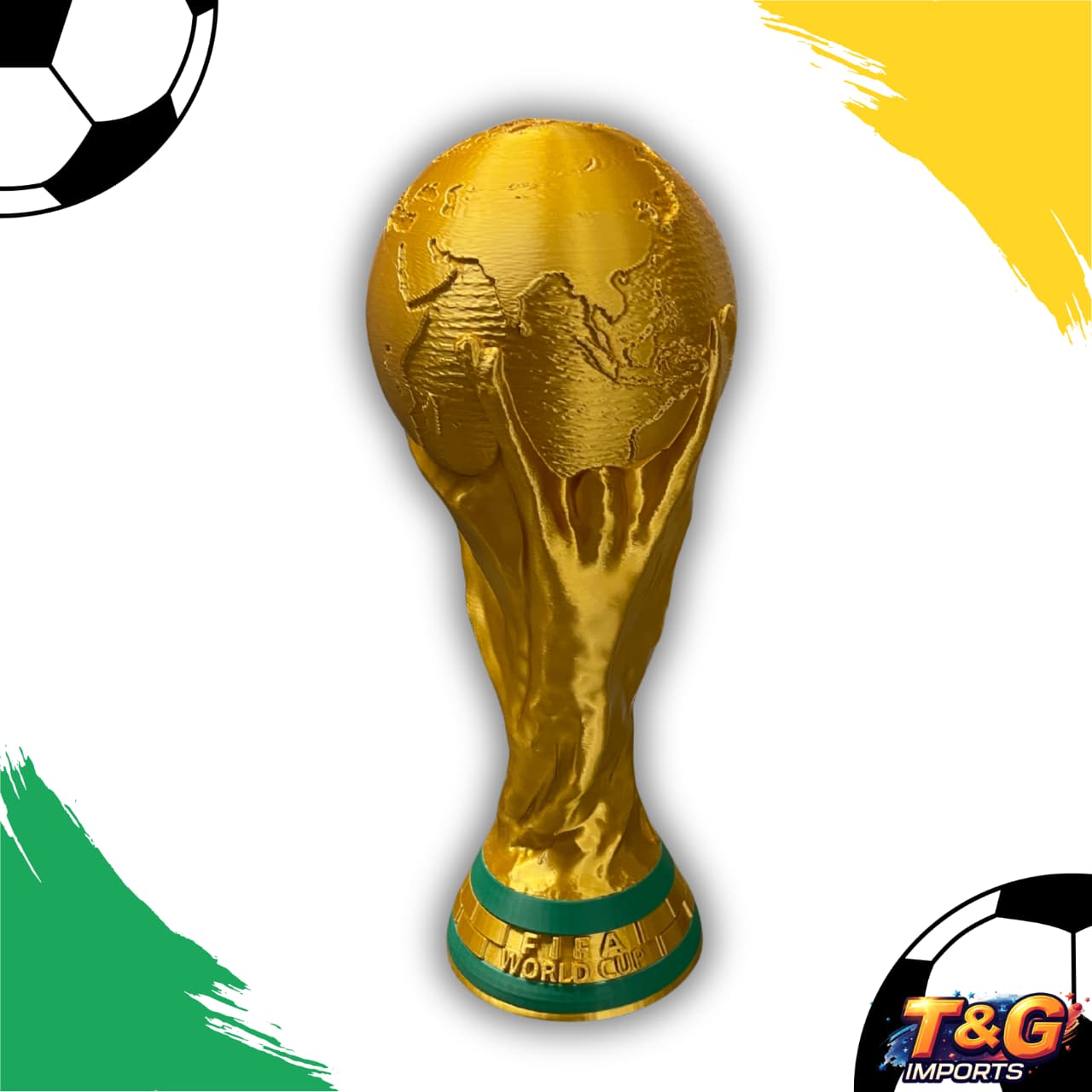 Troféu Copa do Mundo FIFA em 3D Decorativo -  FIFA World Cup 2026 - Hiper Realístico 28cm