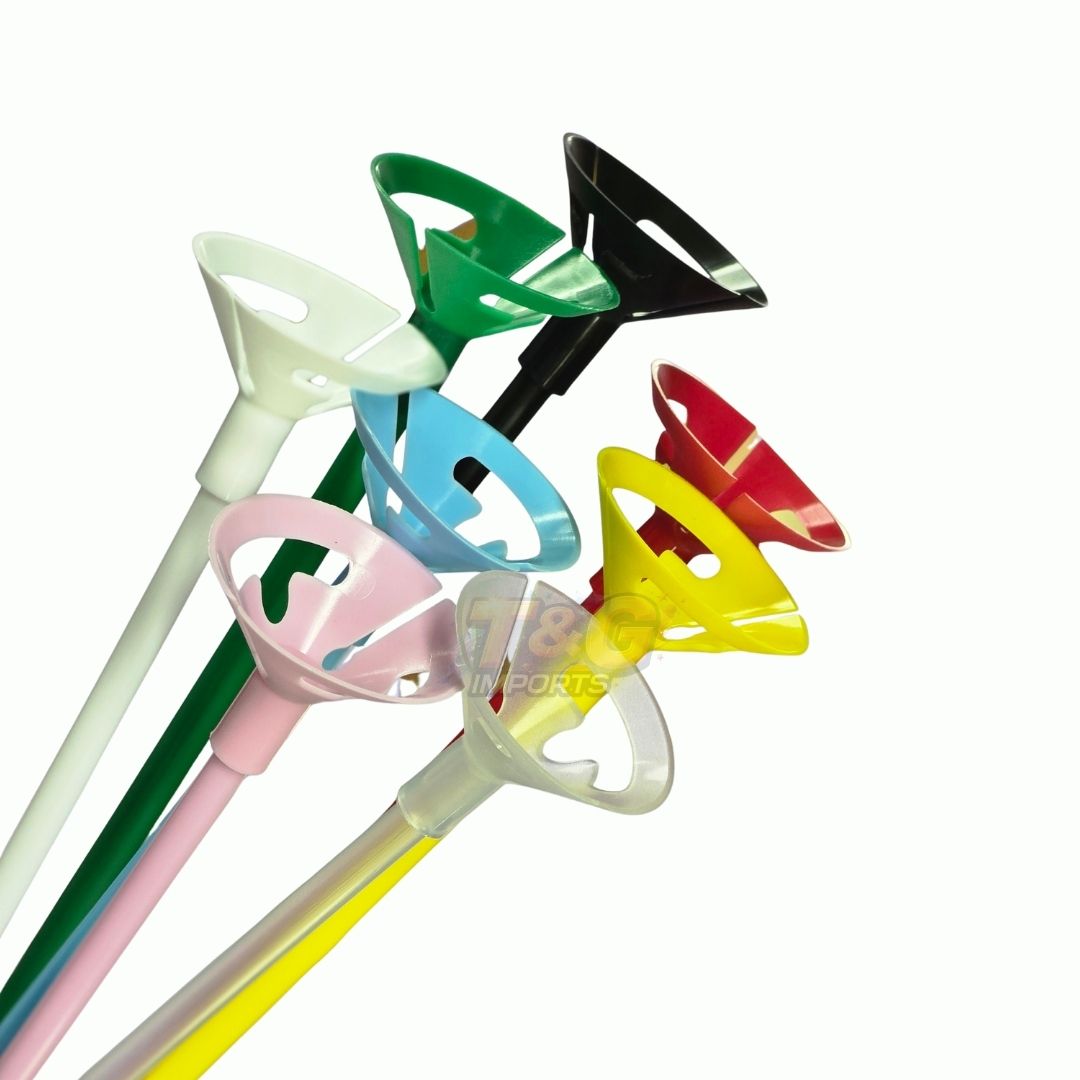 kit 50 Unidades Haste/Balão Para Balão/Bexiga 32cm Diversas Cores